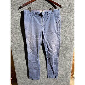 Jack Spade Chino Pants Mens 32 Blue Flat Front Straight Leg Casual Cotton